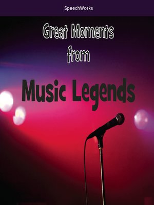 cover image of Great Moments from Music Legends